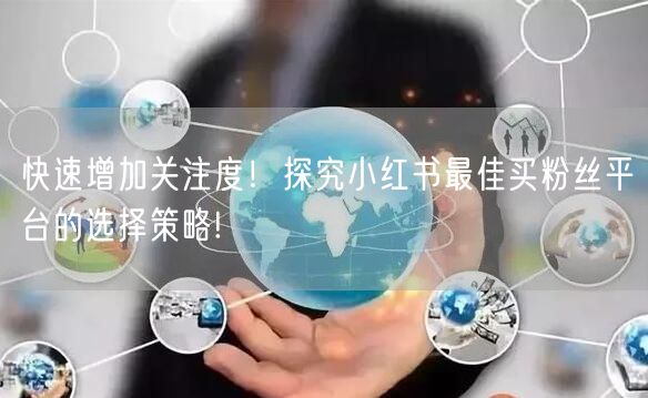 快速增加关注度！探究小红书最佳买粉丝平台的选择策略!