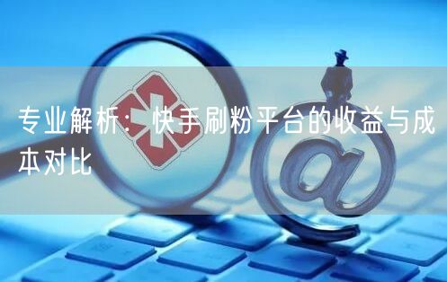 专业解析：快手刷粉平台的收益与成本对比