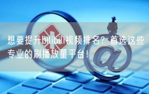 想要提升bilibili视频排名？首选这些专业的刷播放量平台！