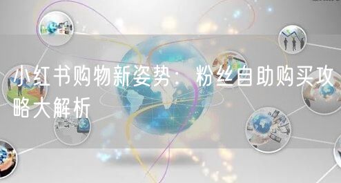 小红书购物新姿势：粉丝自助购买攻略大解析