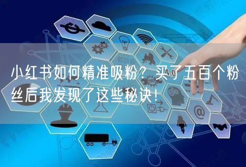 小红书如何精准吸粉？买了五百个粉丝后我发现了这些秘诀！