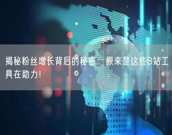 揭秘粉丝增长背后的秘密：原来是这些B站工具在助力！
