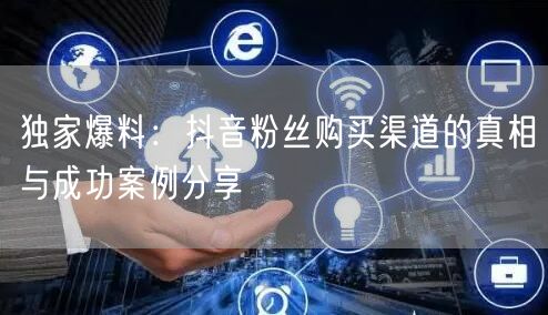 独家爆料：抖音粉丝购买渠道的真相与成功案例分享