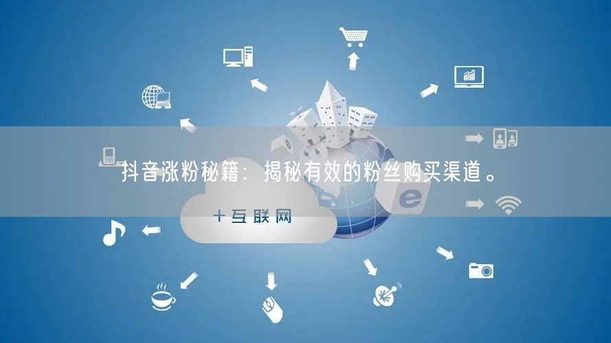 抖音涨粉秘籍：揭秘有效的粉丝购买渠道。