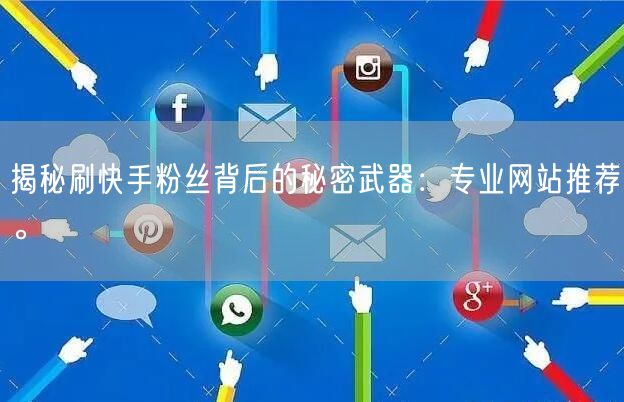 揭秘刷快手粉丝背后的秘密武器：专业网站推荐。