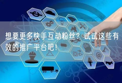 想要更多快手互动粉丝？试试这些有效的推广平台吧！